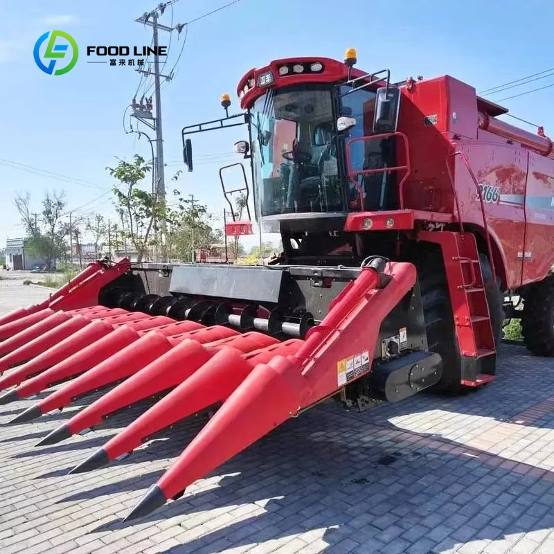 Customized Large Self-Propelled Agricultural Combine Harvester Forage Silage Corn Maize Crawler Combine Harvester Price