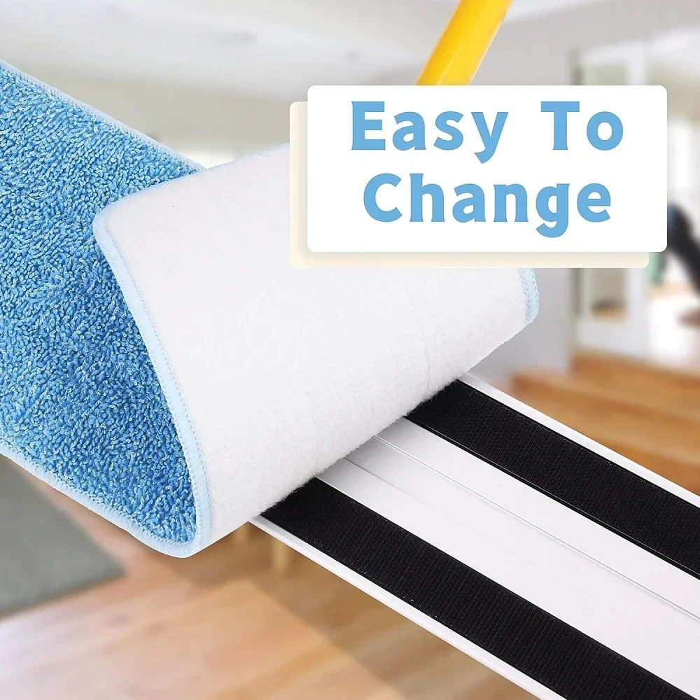 2pcs Microfiber Commercial Mop Refill Pads Fit for Wet or Dry for Floor Cleaning in Kitchen/Bathroom/Hallway/School
