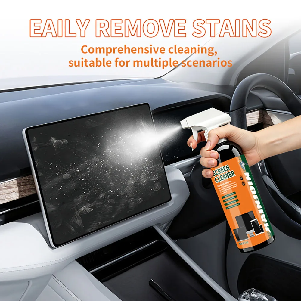 Screen Cleaning Spray Kit with Microfiber Cloth,200ML Streak-Free Sceen Cleaner Safe for Phone, Monitor, Laptop,Car Touchscreen