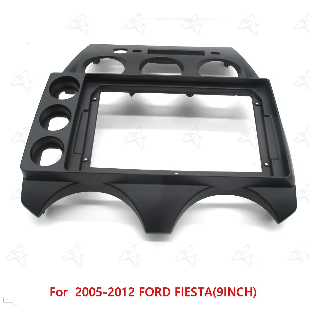 9-Zoll-Autoradio-Faschien für 2005-2012 FORD FIESTA Android Stereo-Rahmen-Player 2-Din-Headunit-Panel Armaturenbrett-Verkleidung – Detail 4