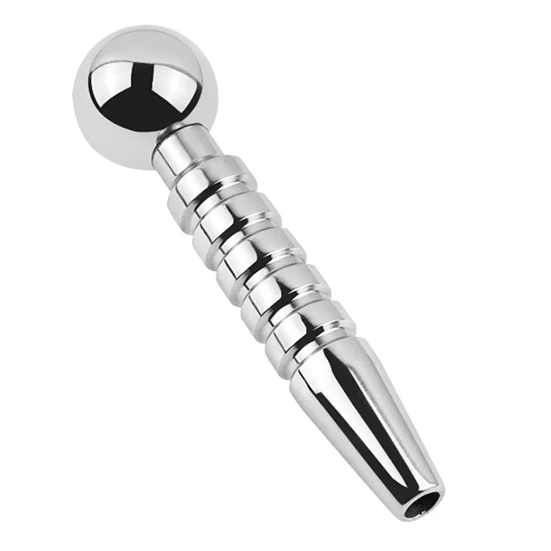 New Stainless Steel Short Urethral Plug Dilator Penis Sounds Masturbators Sex Toys For Men Urethral Stimulator Hollow Penis Plug