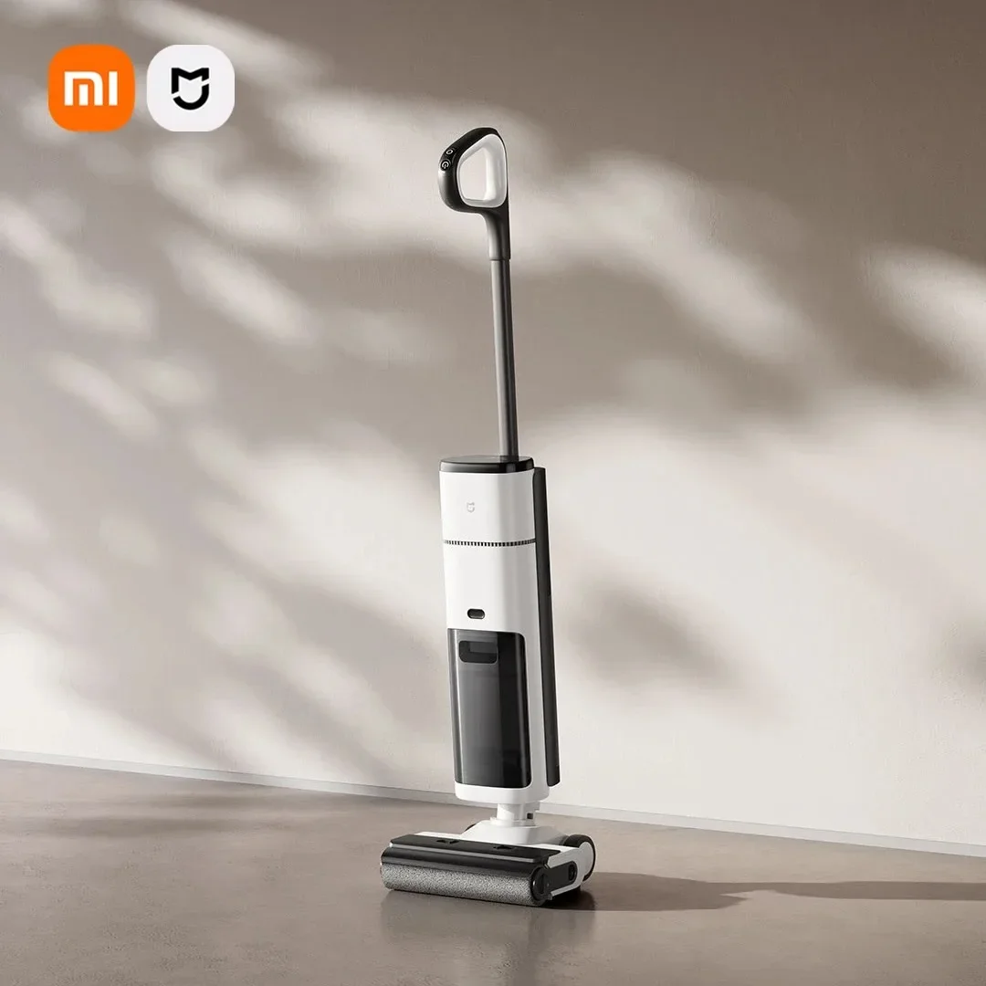 

XIAOMI MIJIA Wireless Floor Washer 2 Handheld Vacuum Cleaners Self Cleaning Base Santimicrobial 50°C Hot Air Drying Scrubber