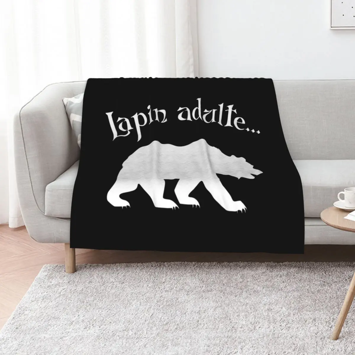 Adult Rabbit - Kaamelott Throw Blanket Giant Sofa Retros Nap Beautifuls Soft funny gift Blankets