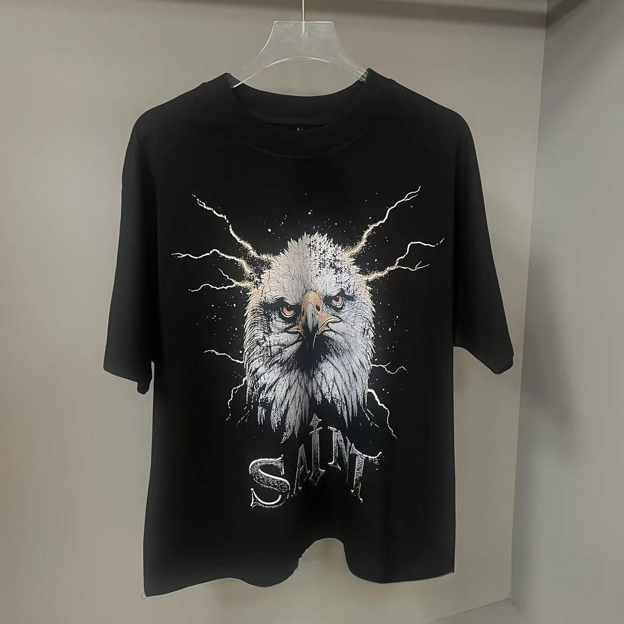 

2025 USA New Billionaire Hip-Hop Streetwear Cartoon Pattern Graffiti Drop-Shoulder Sleeve Short-Sleeve T-Shirt