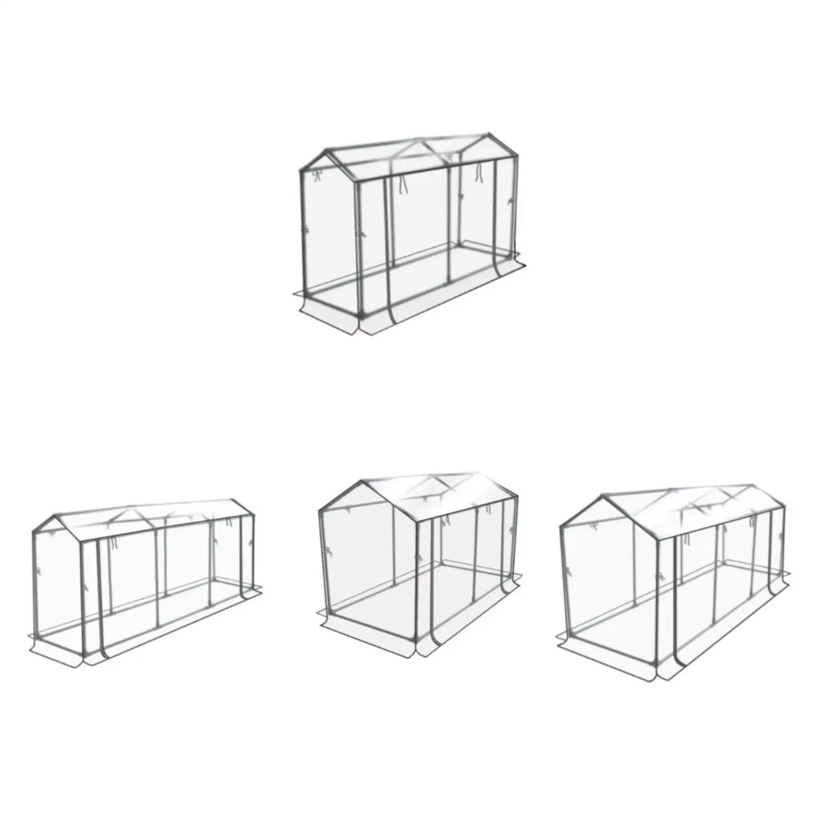Mini Greenhouse Tent Heavy Duty Clear Nursery Plant Shelter for Garden Backyard Patio Plants and Seedlings