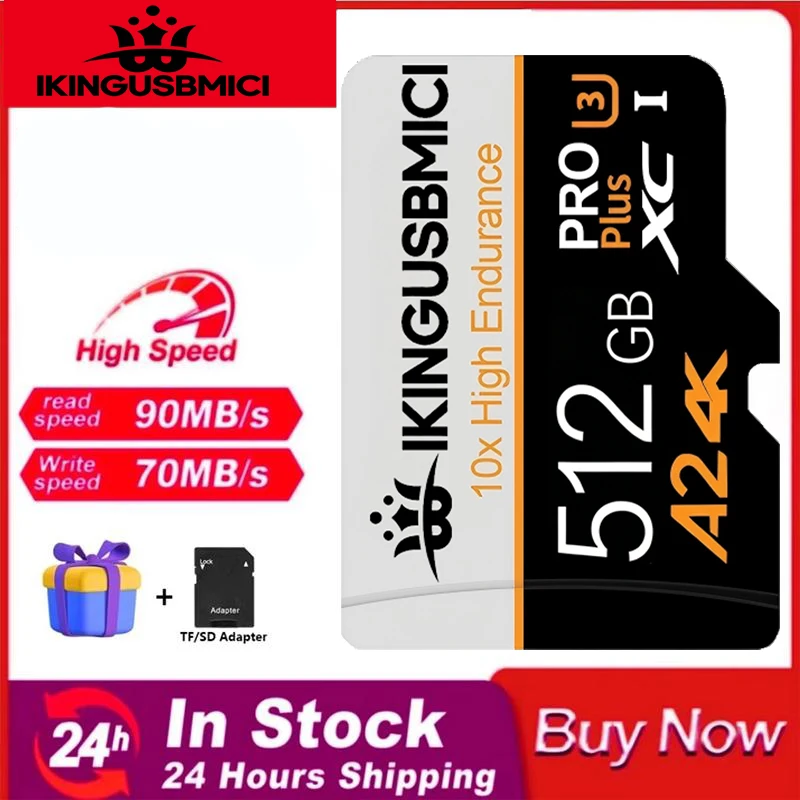 

Large Capacity SD Cards TF Cards Micro SD Card Memory Card 32GB 128GB 512GB Ultra HD 4K UHS-I U3 for Camera Dash Cam