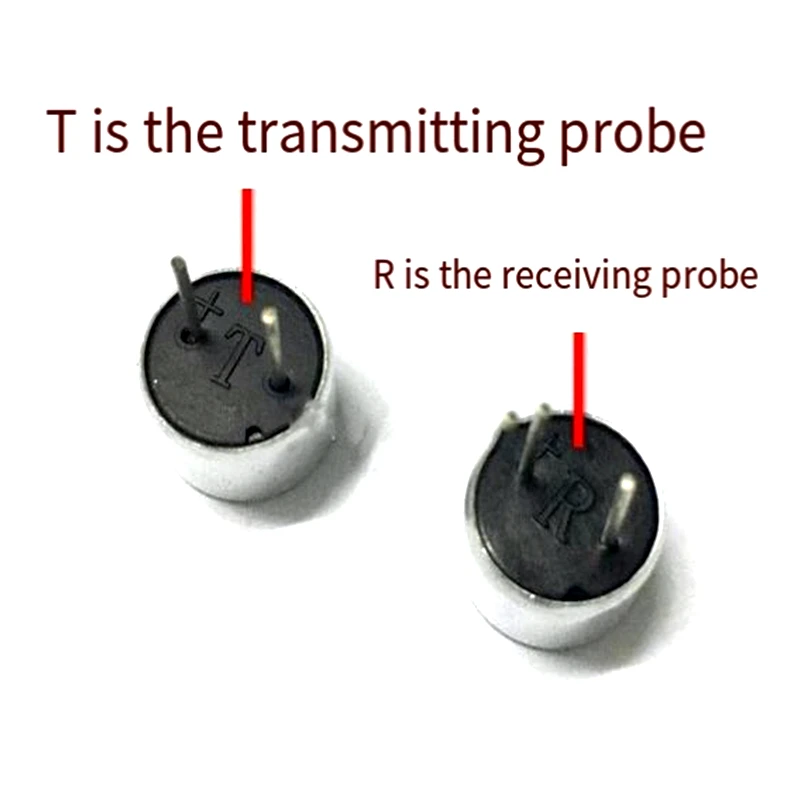 10 Pçs/lote TCT10-R/T 10mm 40KHZ sonda sensor ultrassônico 40KHz recebendo e transmitindo divisão escudo de metal preto variando TCT10