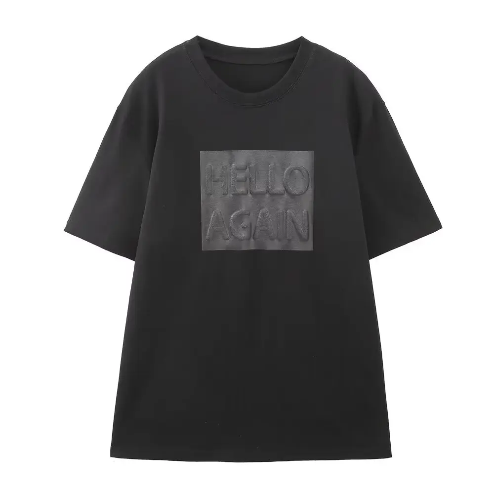 Fashion Summer Color Print T Shirt Women Casual Loose Short Sleeves O Neck Tees Tops Trendy Streetwear Female 2024 New T Shirts