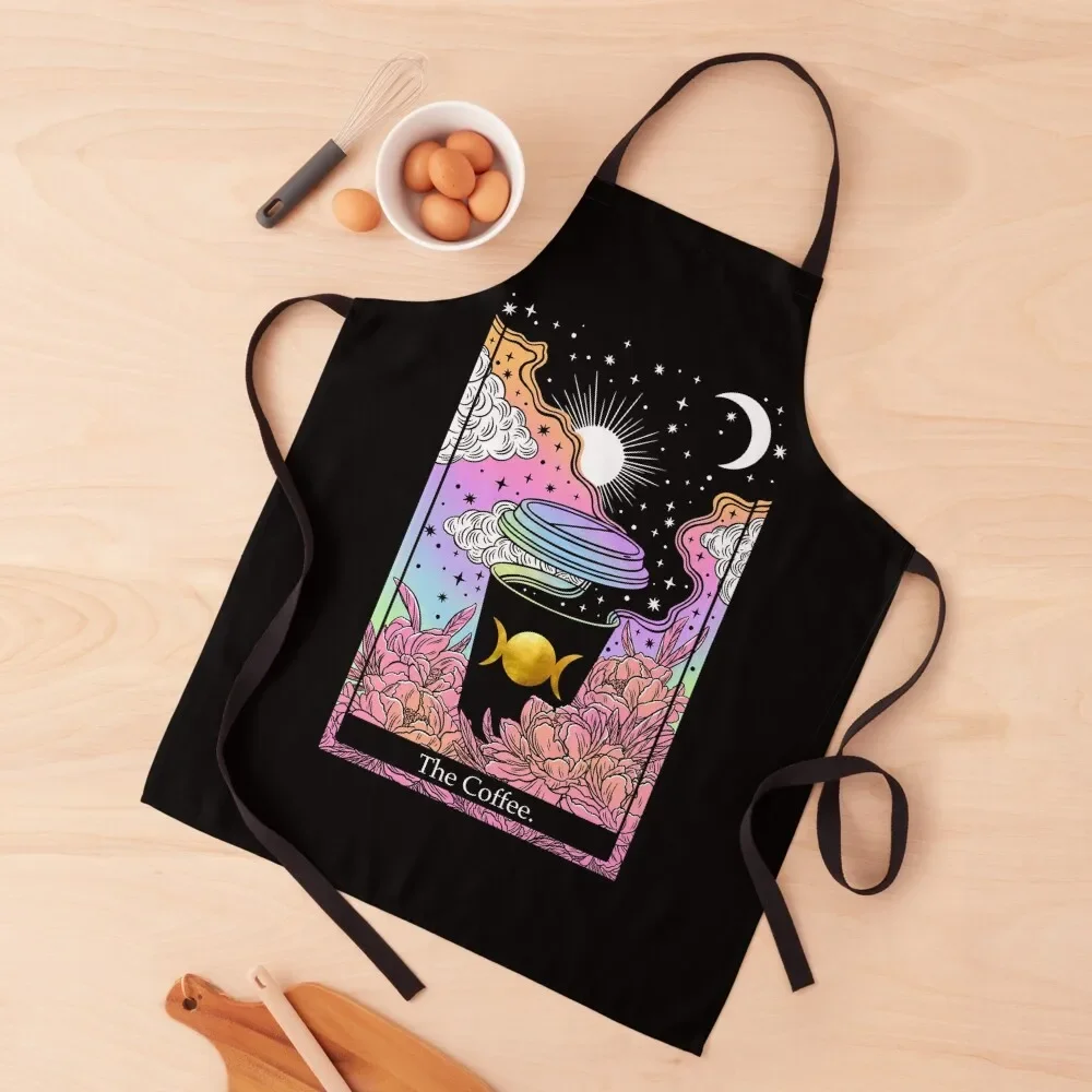 

Tarot card the Coffee Apron with personal logo Home Cleaning Teacher Household Items Kitchen Apron