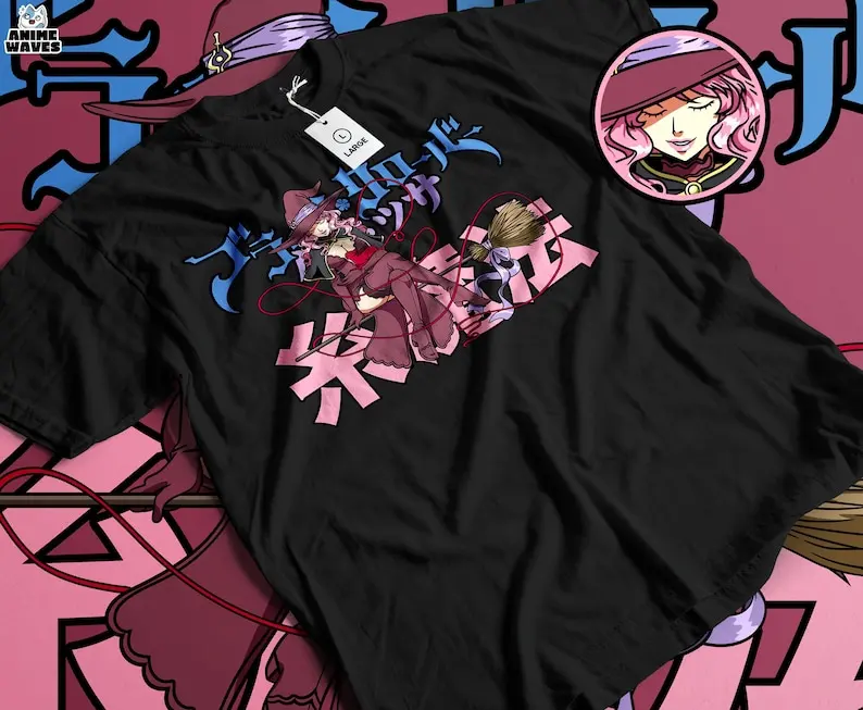 Magic Witch Anime Unisex T-shirt - Japanese Manga Style, Sorcery Aesthetic, Tokyo Streetwear, Japan Culture, Fantasy Anime Fashi