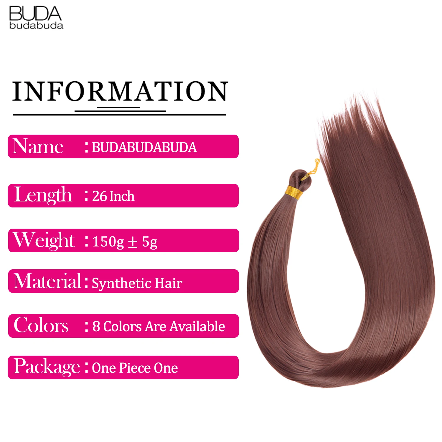 Extensiones de cabello liso de hueso de 26 pulgadas, extensiones de cabello Ombre, tejido de cabello súper largo, mechones de cabello lacio sintético, trenzas de ganchillo