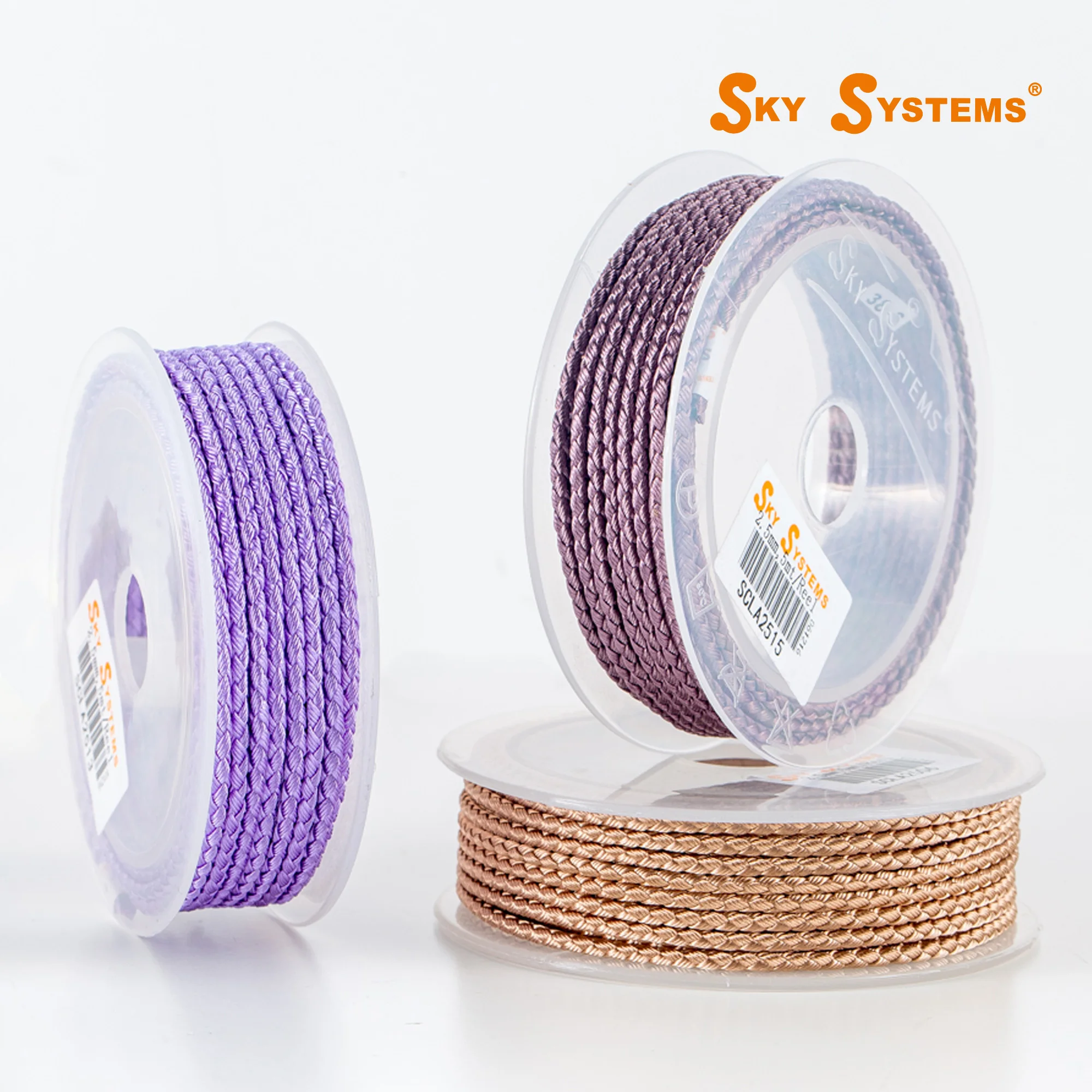 

SKY CLA 2.5mm Jewelry Cord Polyester Cord Jewelry Accessories Bracelet and Necklace Material 28 Colors