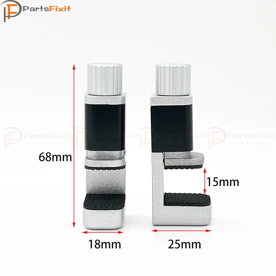 Pinza ajustable de aleación para reparación de pantalla de teléfono, clip de fijación con goma para iPhone, iPad y tablet PC 2