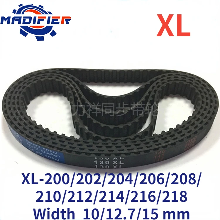 GKTOOLS 200/206/210/218 XL Timing Belt Width 10/12.7/15mm Perimeter 508/523.24/533.4/553.24mm Rubber Belt Inch trapezoid