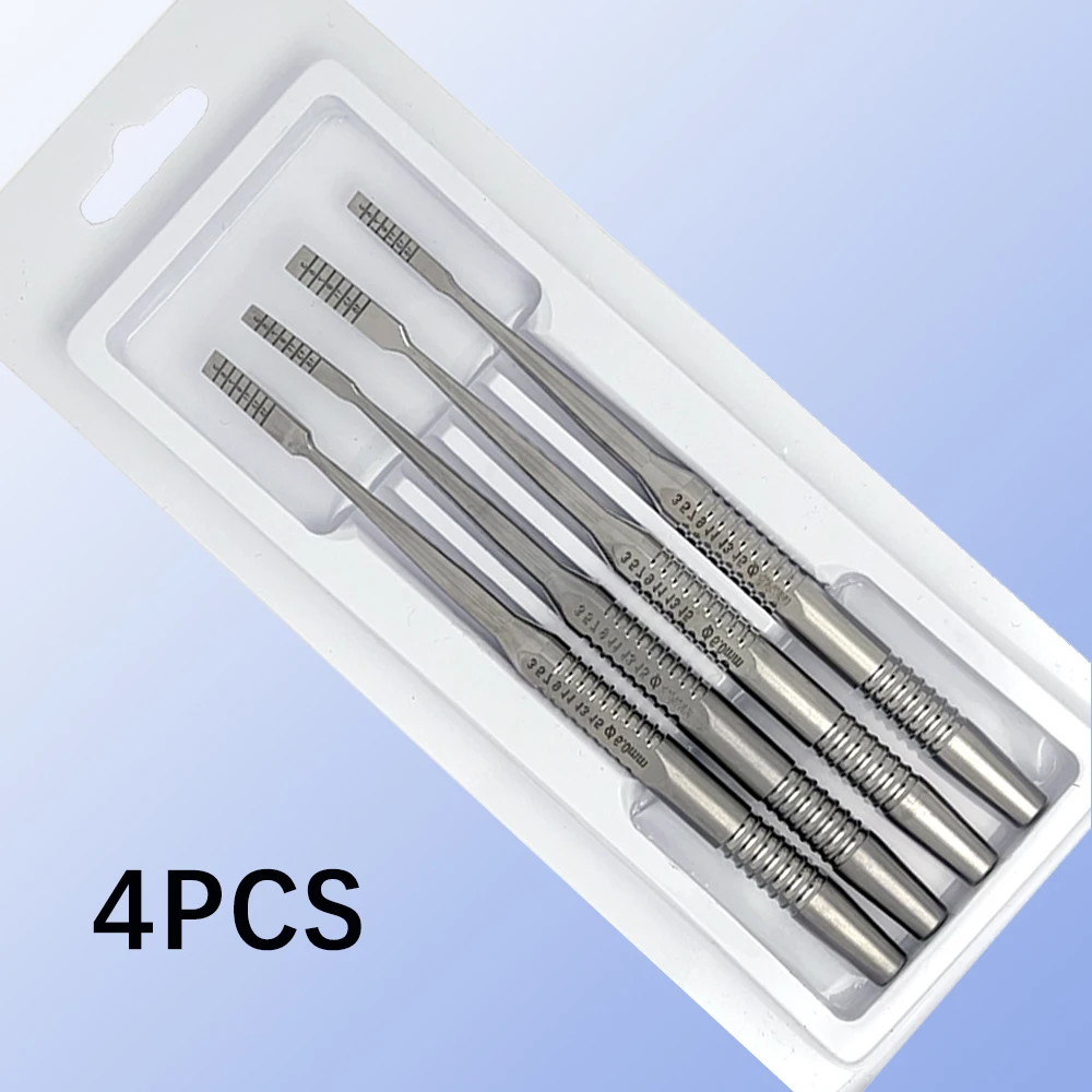 4Pcs/Set Dental Implant Ochsenbein Chisel Tooth Bone Knife Bone Split Grafting Luxating Root Tooth Elevator