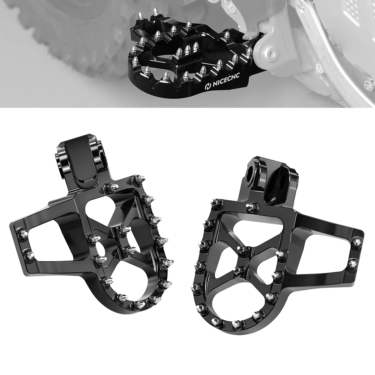 For Husqvarna 701 Supermoto 701 Enduro 2016-2023 Extended Foot Pegs Footrests For KTM 990 1050 1090 1190 1290 Adventure R S T