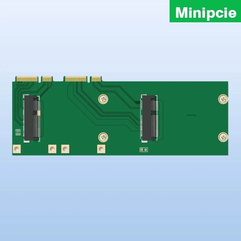 

Mikrotik Dual Frequency Gigabit Soft Routing Network Card Modification Adapter Card Mini pcie Dual Interface Adapter Card