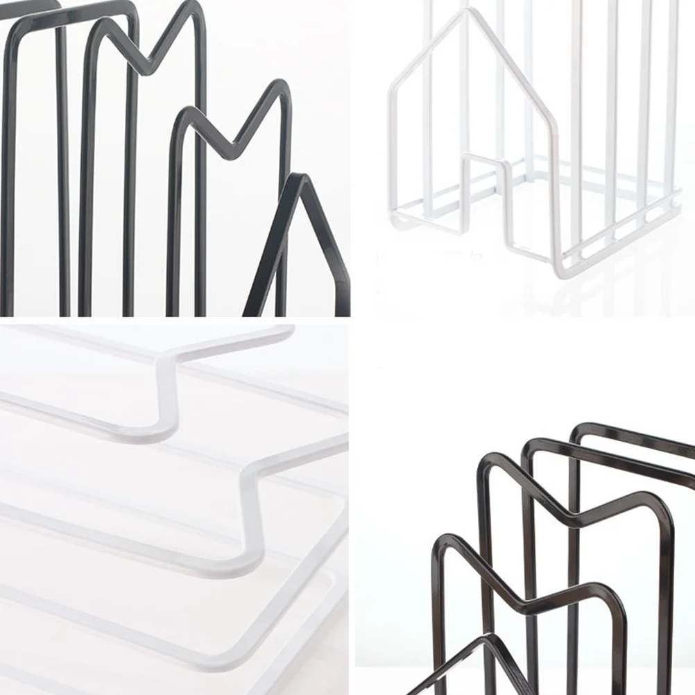 

Pot Cover Holder Iron Kitchen Rack Organizer Cutting Board Storage for Restaurant Home Hotel Holder Pot Cover
