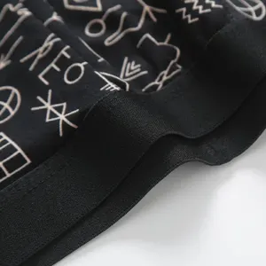 4 European and American Package Size Men's Fashion Printed Boxer Clothing Comfortable Swimming Swimming Trunks Large Shorts 8 Main Sales Men's Shorts Praia - №2