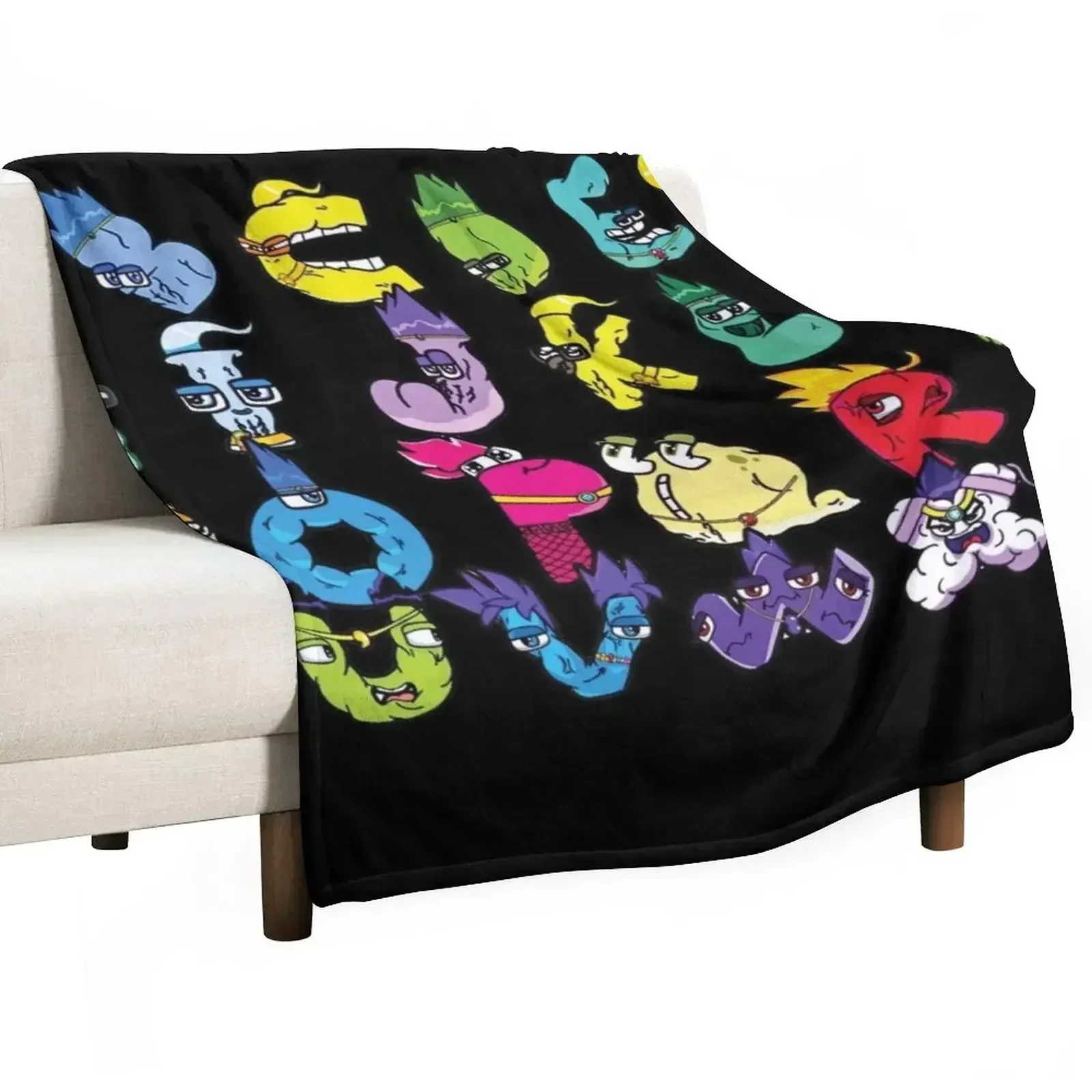 Alphabet Lore Latter A-X Throw Blanket Loose Luxury Designer Blankets