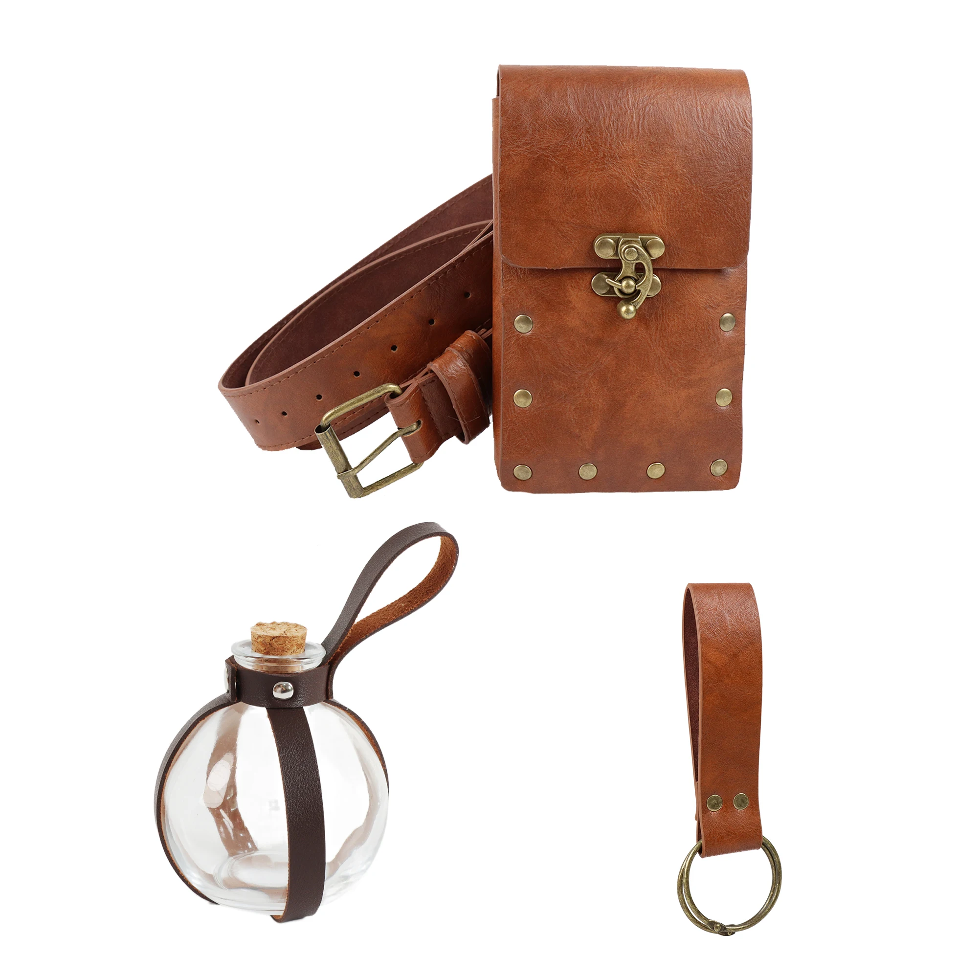 Renaissance Riem Tas Munt Portemonnee Rok Wandelpak Middeleeuws Festival Kostuum Halloween Accessoires Casual Heuptas Magisch Pak