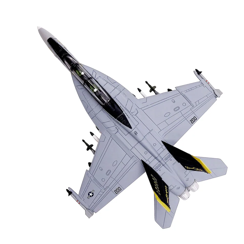 Super Hornet Strike Fighter Plane Toy, 1:100 Escala, F-18, F18, VF103, Aviões a Jato, Metal Militar, Modelo Diecast, Coleção Presente