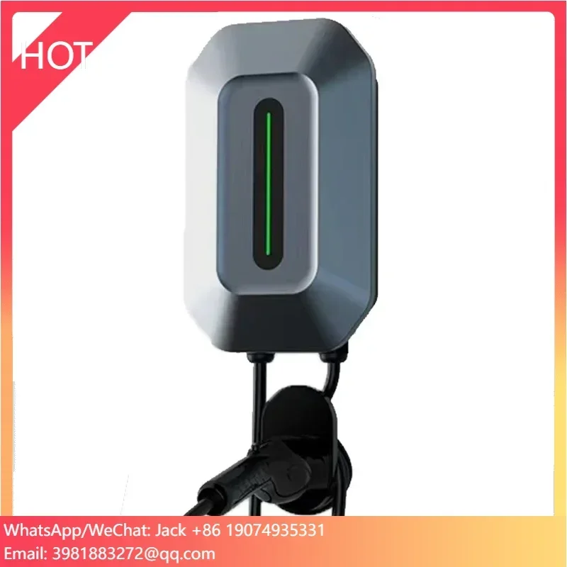 Type 2 EV 22KW Charging Pile 32A Wallbox Electric Vehicle Charger Household With 5m Cable WIFI RFID APP AC Charging Station OEM