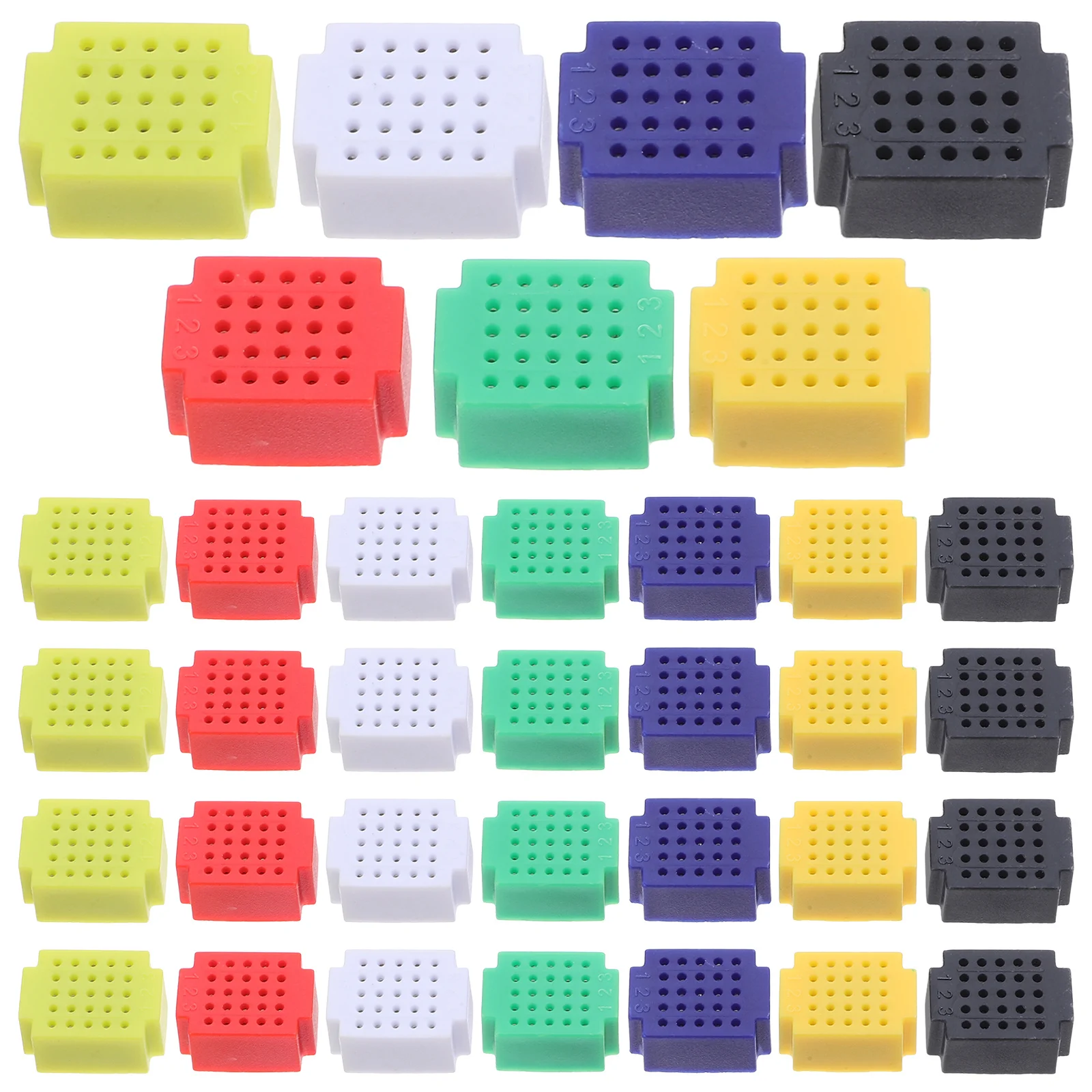 

35Pcs Compact Mini Breadboard Kit No Soldering Stable Current Transmission DIY Electronics Experiments Professional Testing