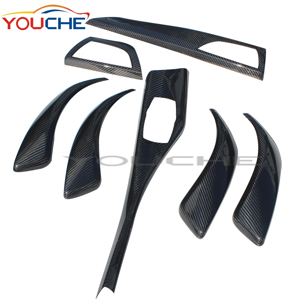 

F20 F21 7pcs/set Real Carbon Fiber Interior Parts for BMW F20 118i 120i 125i Interior Cover Trim Decoration Sticker