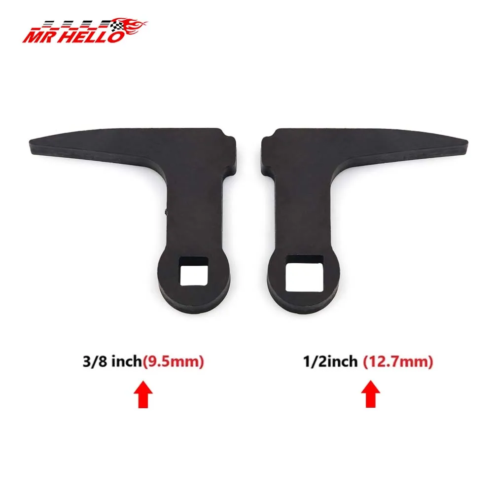 

90 degrees Compact Adapter Head 1/2inch or 3/8inch Pry Bar Wrench Adaptor Drive Ratchet Horn-Type Half Shaft Labor Saving Remova