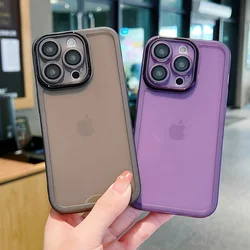 Soft Silicone Clear Case For iPhone Air 17 16 14 15 Pro 13 12 Pro Max Camera Lens Protection Shockproof Transparent Phone Cover