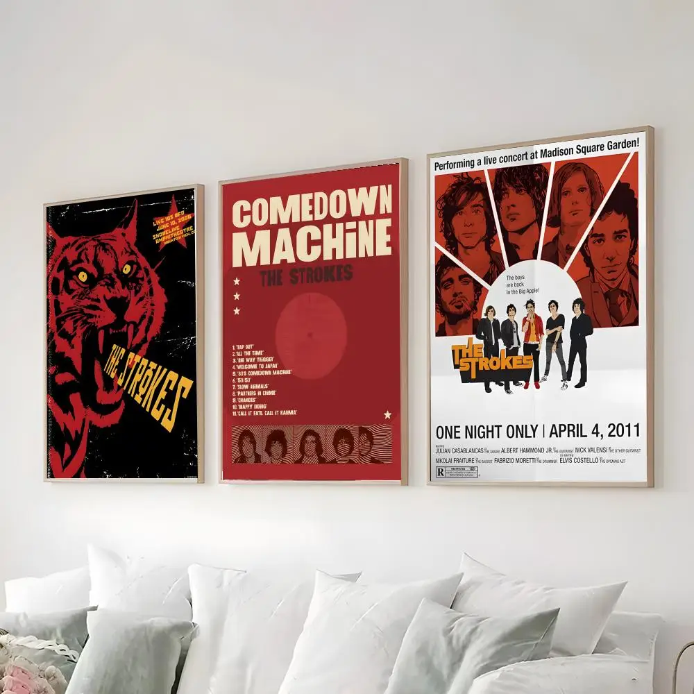 T-The Strokes Poster High-definition  poster stickers, suitable for bedroom, living room, home decoration