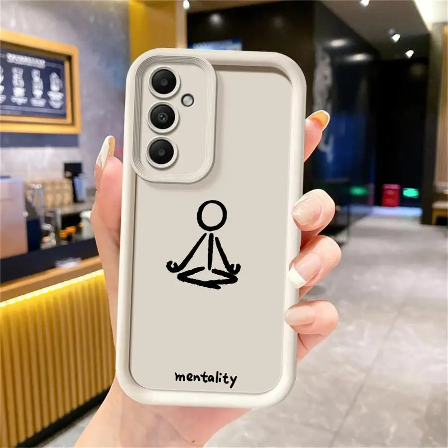 حافظة لهاتف سامسونج جالاكسي A15 A52 A35 A73 A25 A55 A72 A71 A06 A54 A51 A53 غطاء ناعم آخر العشاء من خطوط الرسوم المتحركة