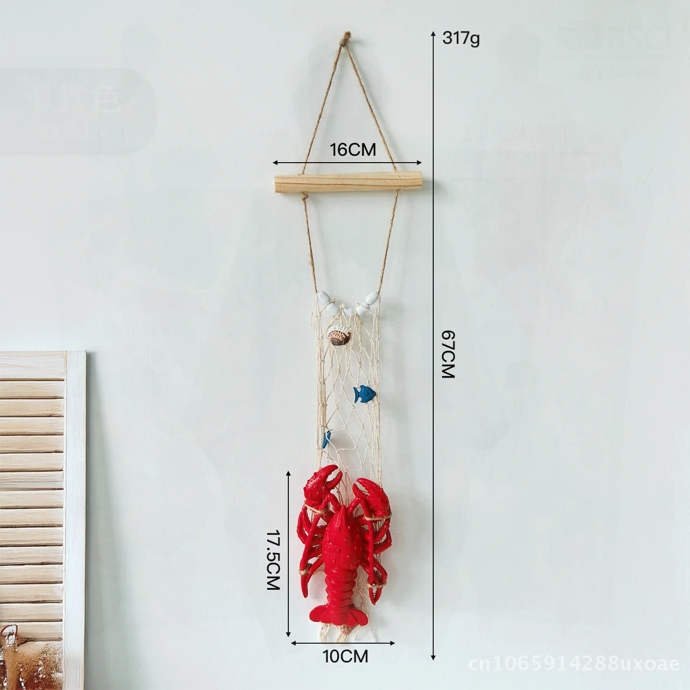 Resin Simulation Crab Model Pendant for Seafood Restaurant Wall Decoration Night Market Hanging Small