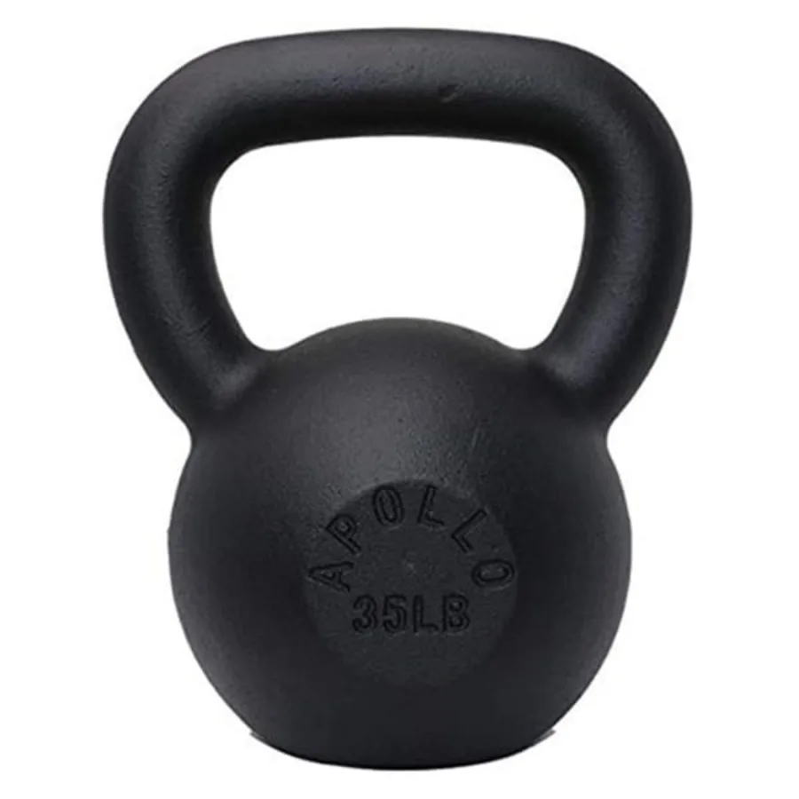 أجراس Kettlebells من الحديد الزهر الصلب بوزن 35 رطلاً مثالية لتدريب قوة صالة الألعاب الرياضية المنزلية وبناء العضلات معدات وزن متينة كاملة