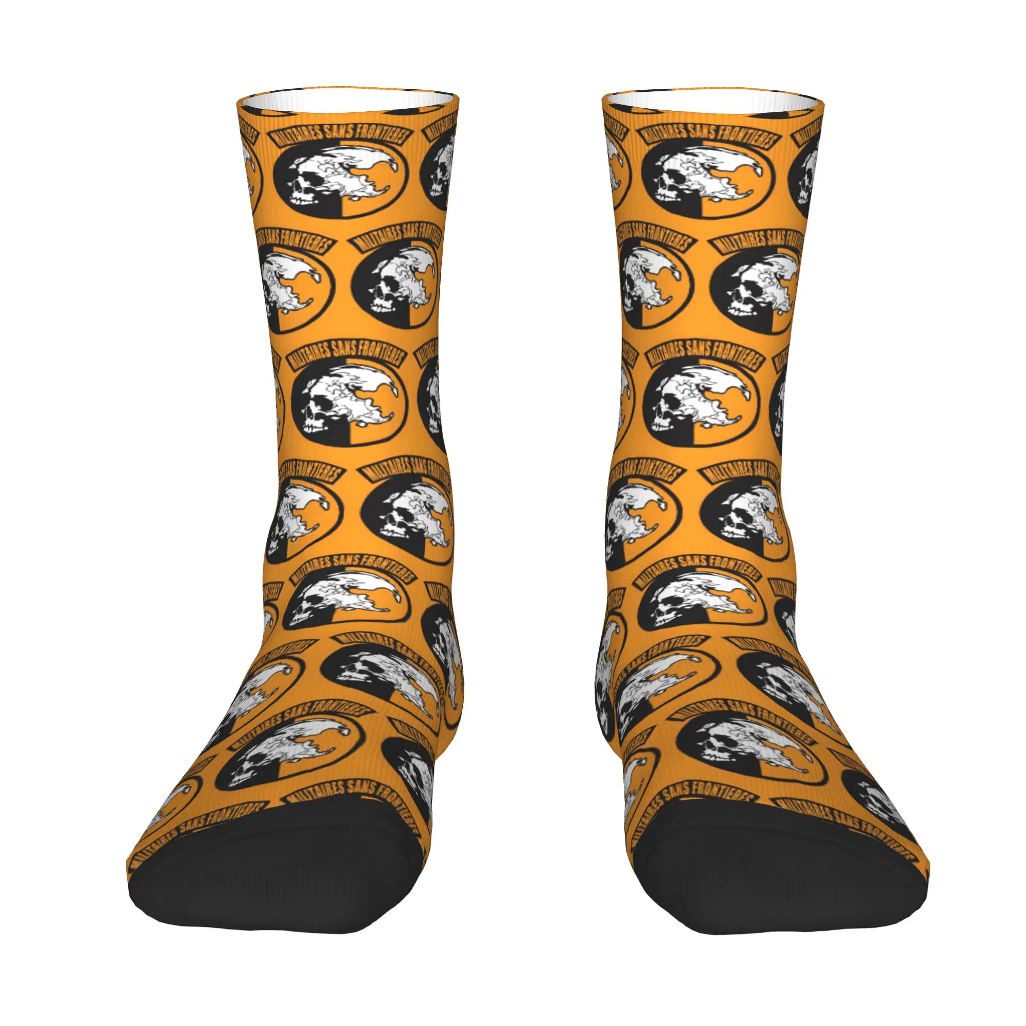 Funny Game Metal Gear Solid Socks Women Men Warm 3D Printed Action Adventure Stealth Video Sports Basketball Socks
