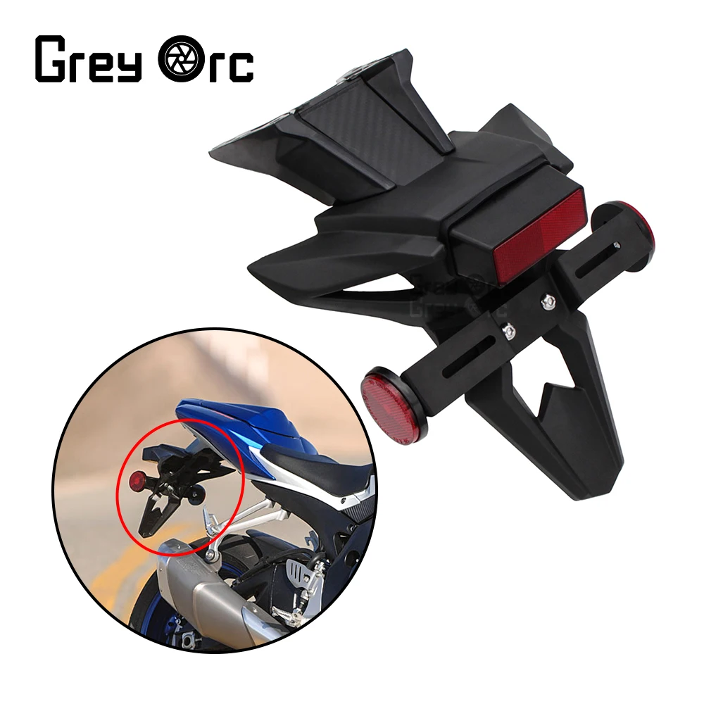 

Motorcycle Rear Fender For Suzuki GSX R 600 750 2008 2009 2010 K8 Mudguard Cover License Registration Plate Taillight Bracket