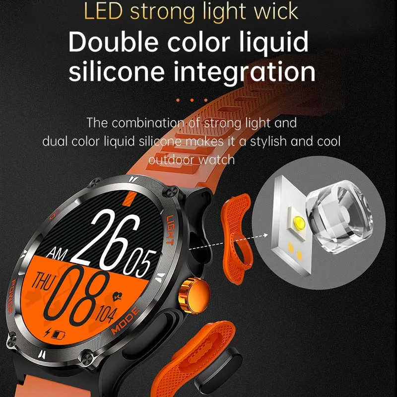 New Men's 3ATM waterproof original design Smartwatch Bluetooth Call 1.53inch full screen touch 500Mah battery for Huawei Xiaomi