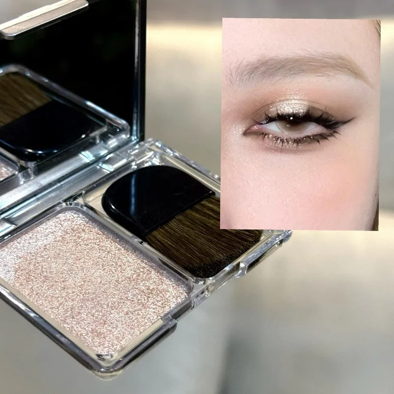 Punk Ice Purple Eyeshadow Face Brighten Highlighter Sparking Shine Pearlescent Glitter Contour Makeup Palette Portable WithBrush - view 4
