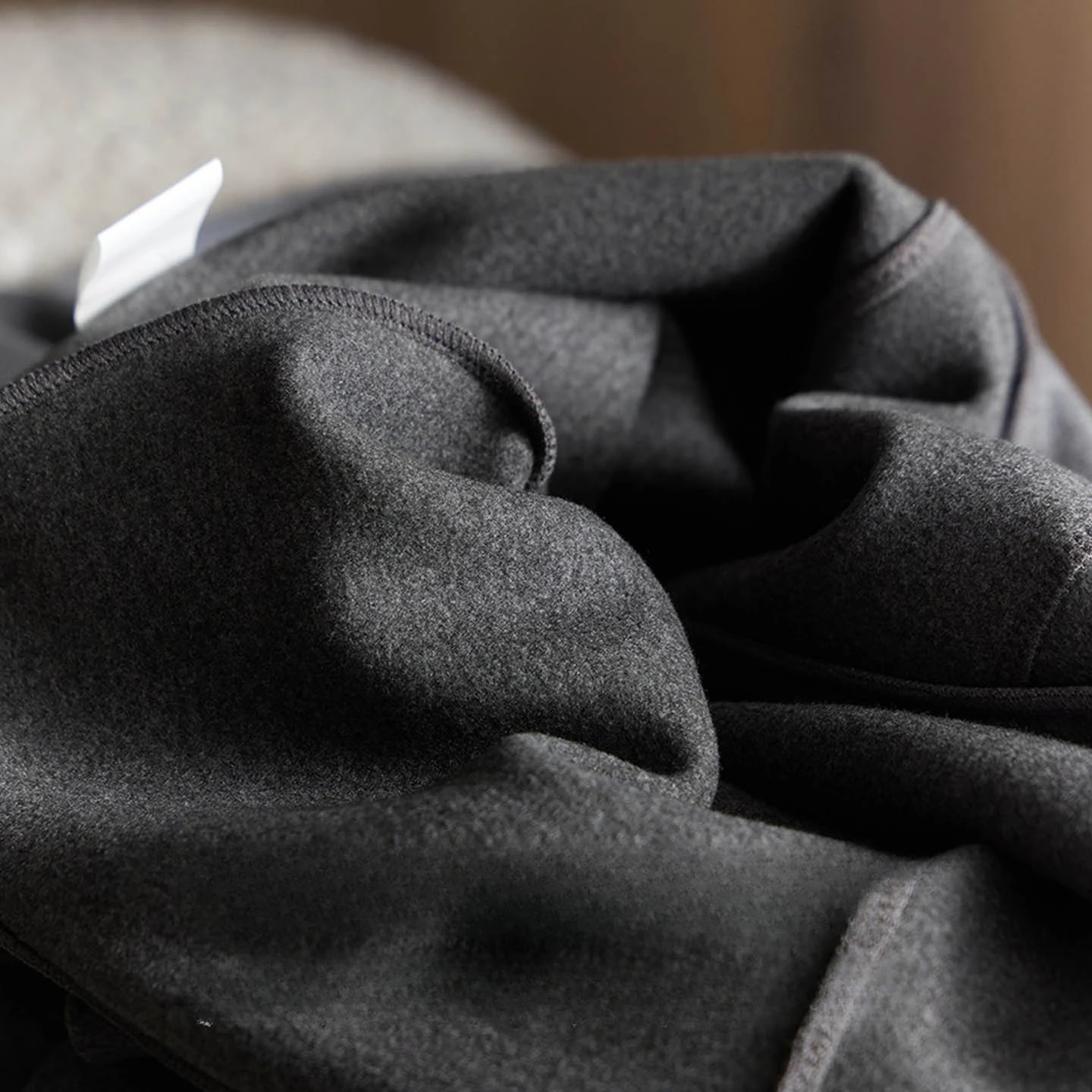 2025 Damen-Winterkleidung, 7 % Kaschmir, Thermowolle, Kordelzug, Taschendesign, einfarbig, lässige Schlaghose