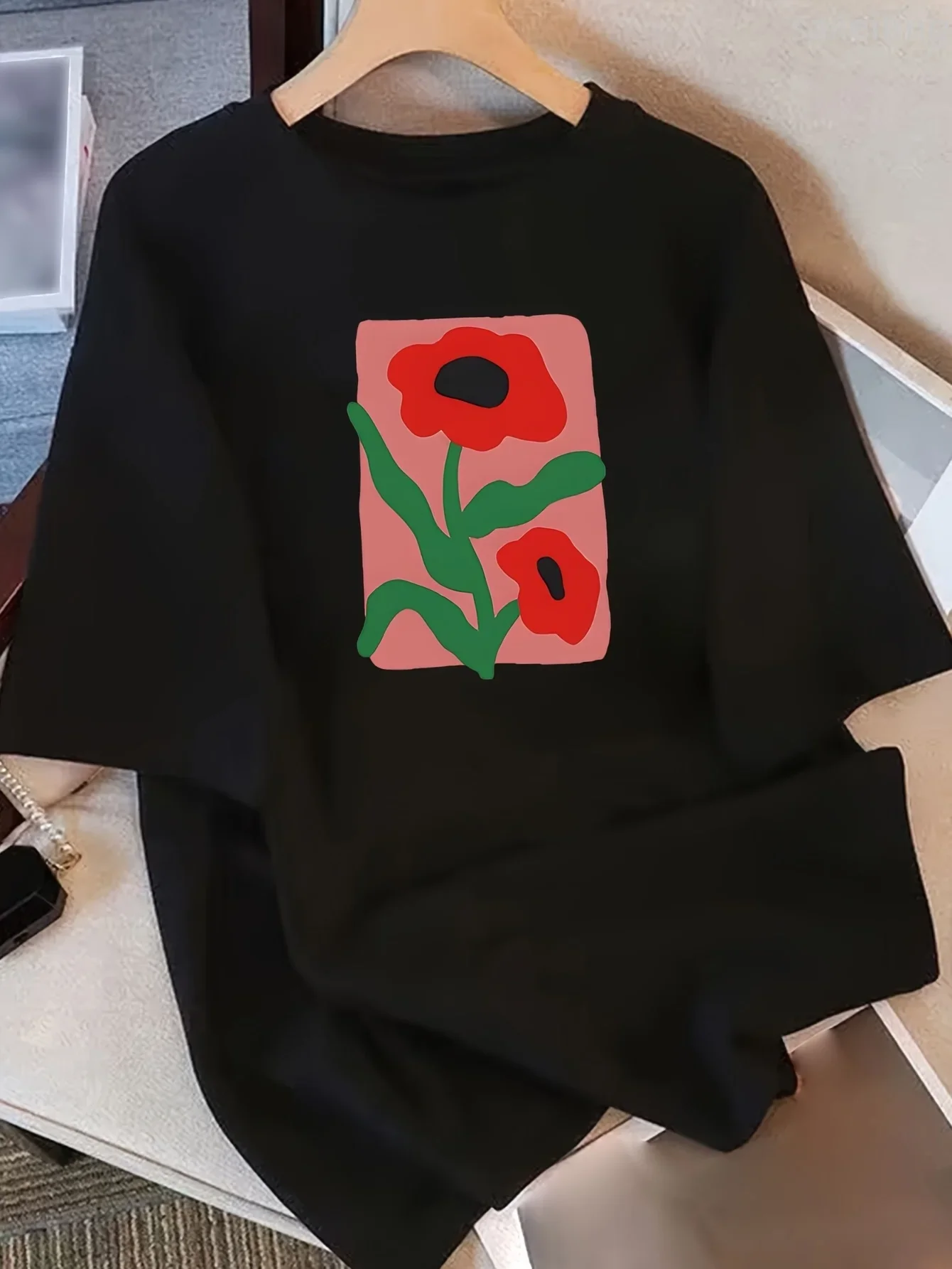 

Летние уличные топы в стиле Харадзюку с короткими рукавами, женские черные футболки, мягкая дышащая футболка для повседневной повседневной одежды