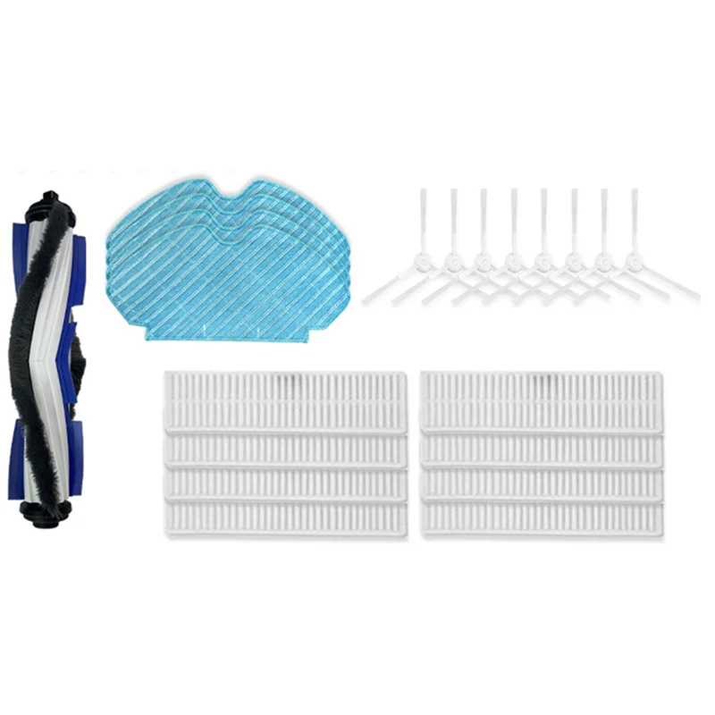 Untuk TEFAL Explorer Serie 60 / RG7447 / RG7455 / Rg7447wh / RG7455WH Robot Penyedot Debu Sikat Sisi Utama Bagian Kain Pel Filter Hepa