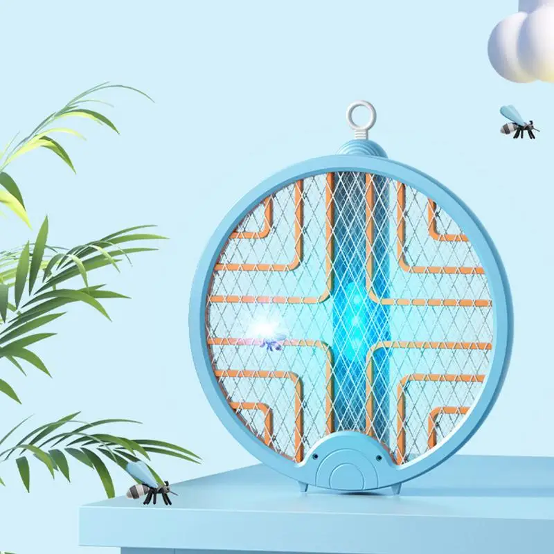 

Fly Swatter For Indoors Foldable Portable Electric Fly Zapper Handheld Swatter For Restaurant Kitchen Balcony Hotel Garden Patio