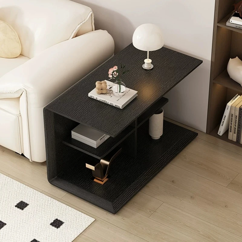 Wooden Luxury End Tables U Shape Vintage Storage Designer Hallway Table Modern Minimalist Wohnzimmertisch Home Furniture