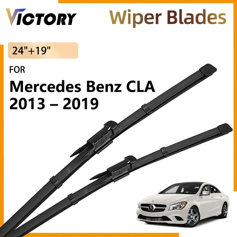 2x For Mercedes Benz CLA 180 C117 W117 2013 - 2019 2018 2017 2016 2015 2014 Car Front Wiper Blade Windshield Windscreen Brushes