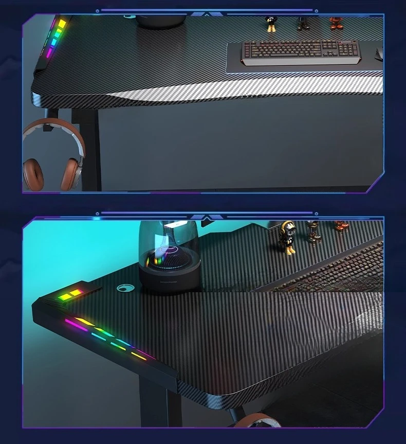 Carbon fiber electric lifting smart desk study table