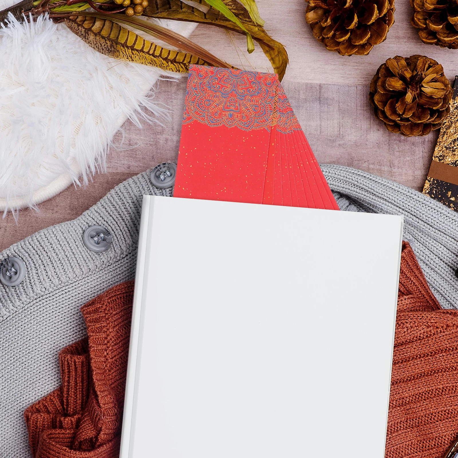 1 set 1 Set Of Handmade Paper Bookmarks Diy Graffiti Blank Markers For Crafts Unpainted Bookmarks With Hanging Holes Christmas