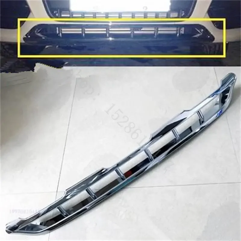 Car Front Bumper Chrome Grille Cover Trim Molding For Audi Q3 2013-2015 Car Styling Front Bumper Lower Grille Accessories