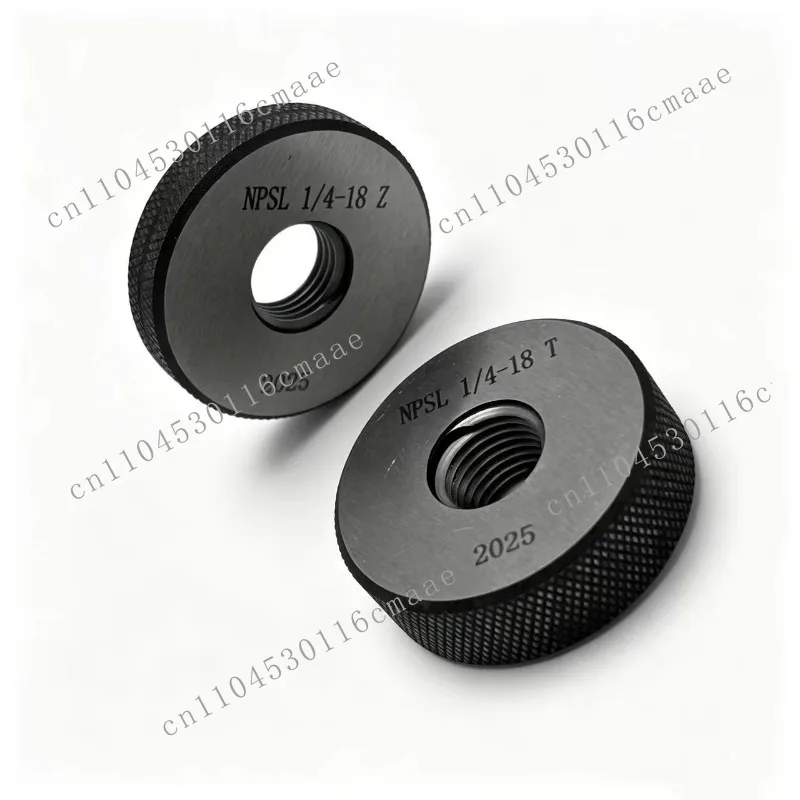 Parallel Pipe Thread Ring Gauges, Pass Gauges, and Stop Gauges: NPSL1/8, NPSL1/4, NPSL3/8, NPSL1/2, NPSL3/4