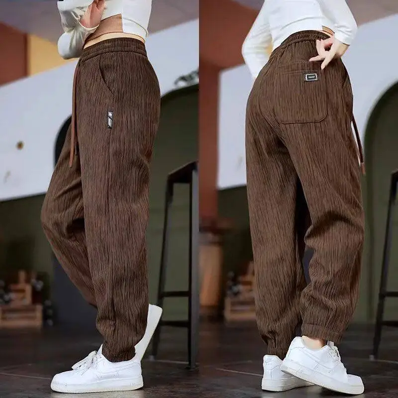 

Men's Casual Sports Pants Summer New Style Breathable Simple Match Thin Long Trousers Drapey Trendy Large Size Straight Leg P...